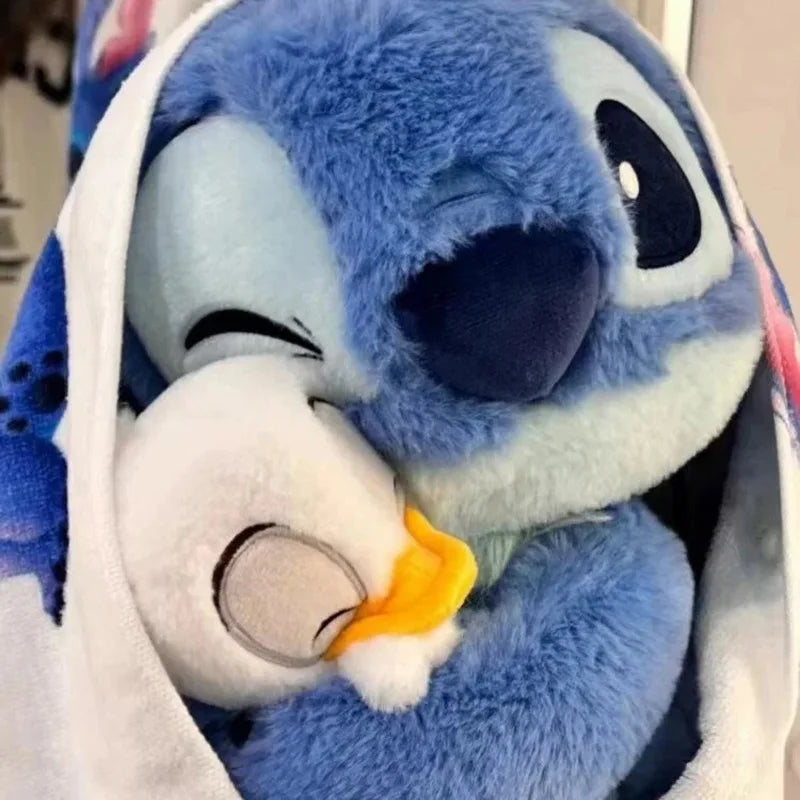 Stitch and Donald Duck Hug Plush Toys