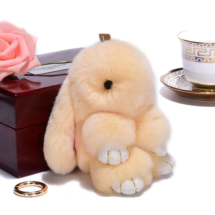 Cute Pluff Bunny Keychain