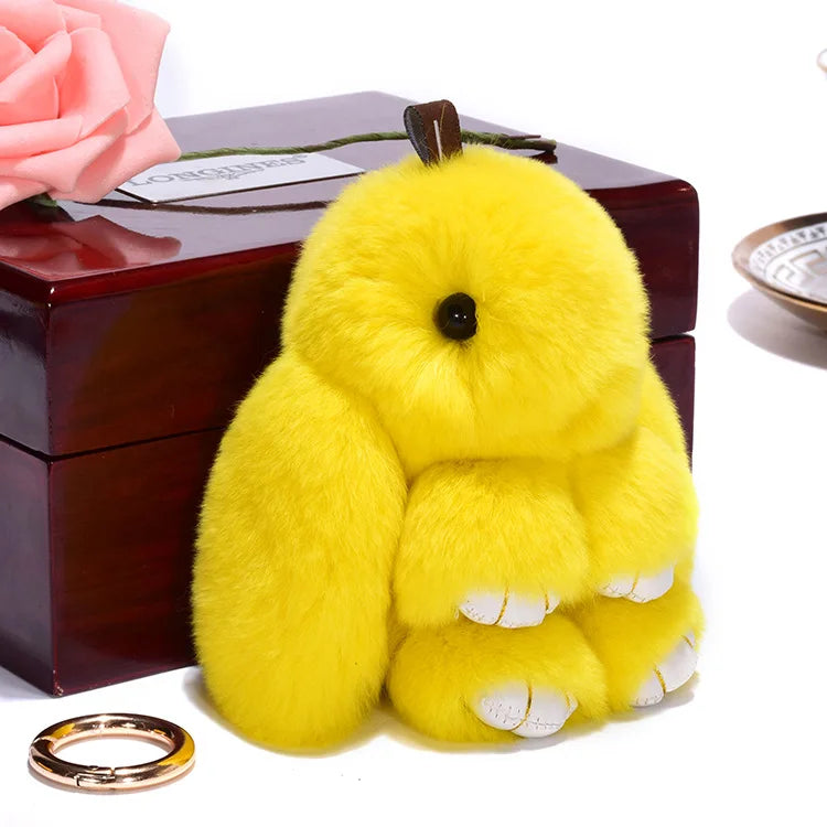 Cute Pluff Bunny Keychain