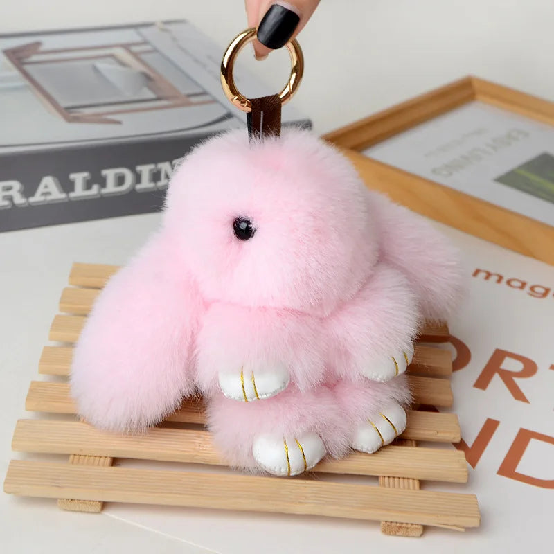 Cute Pluff Bunny Keychain
