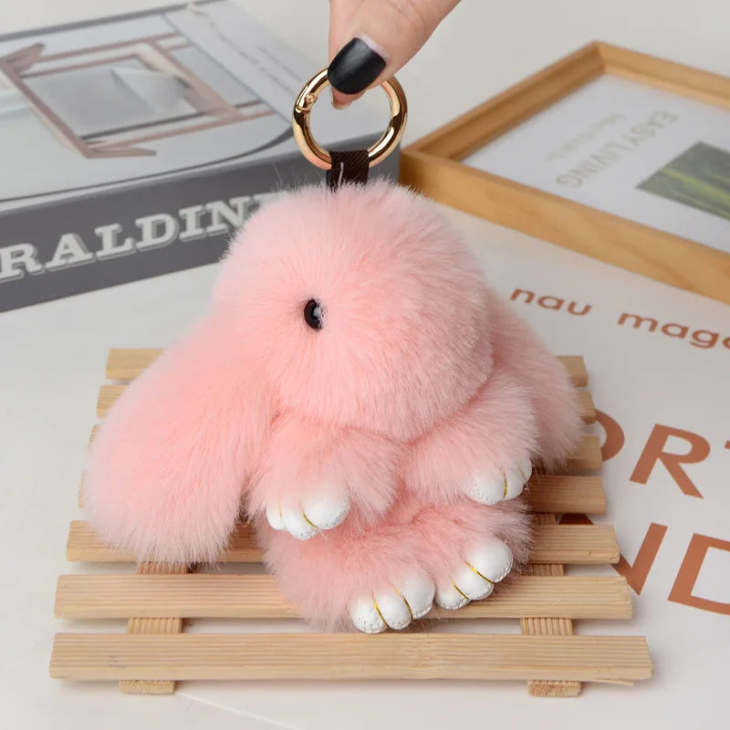 Cute Pluff Bunny Keychain