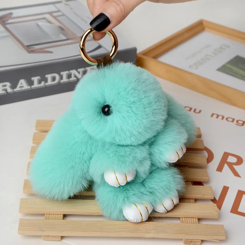 Cute Pluff Bunny Keychain
