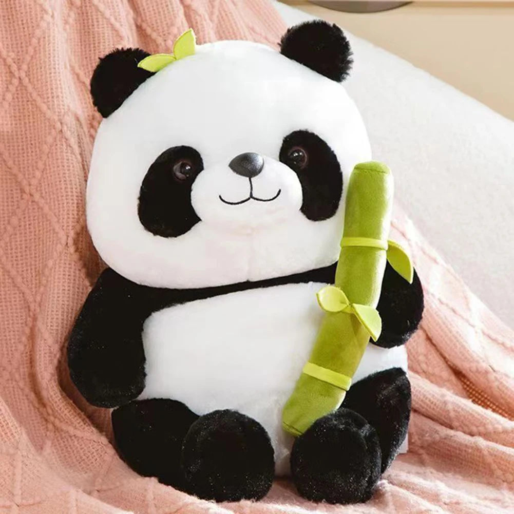 Bamboo Tube and Panda Baby Plush Toy