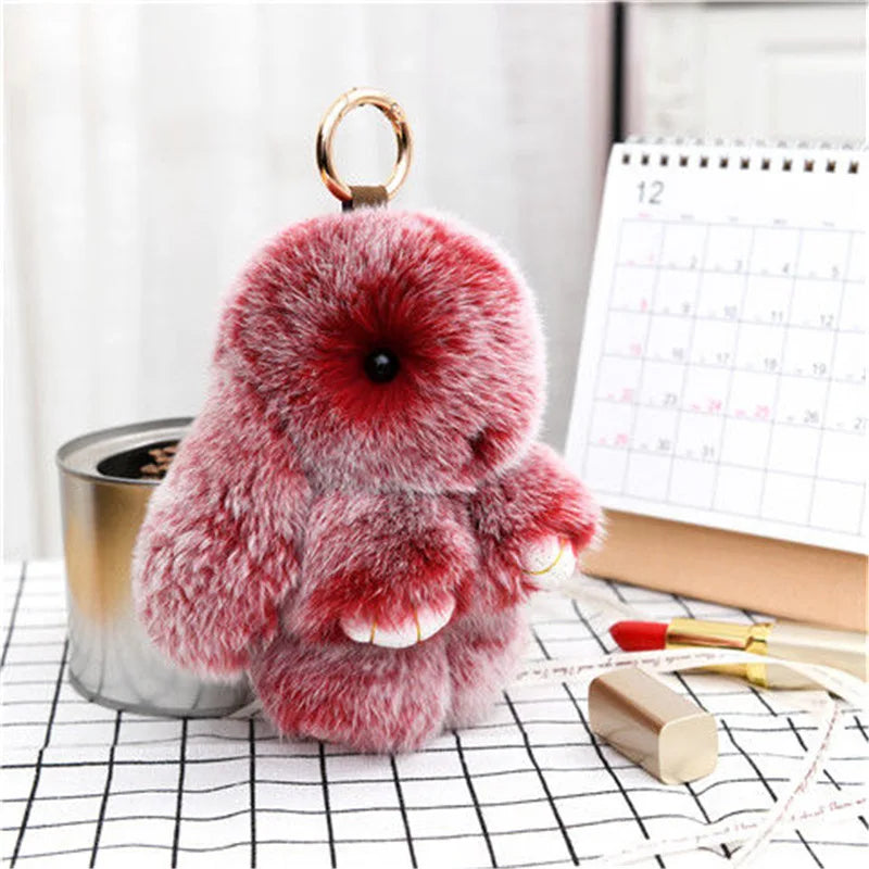 Cute Pluff Bunny Keychain