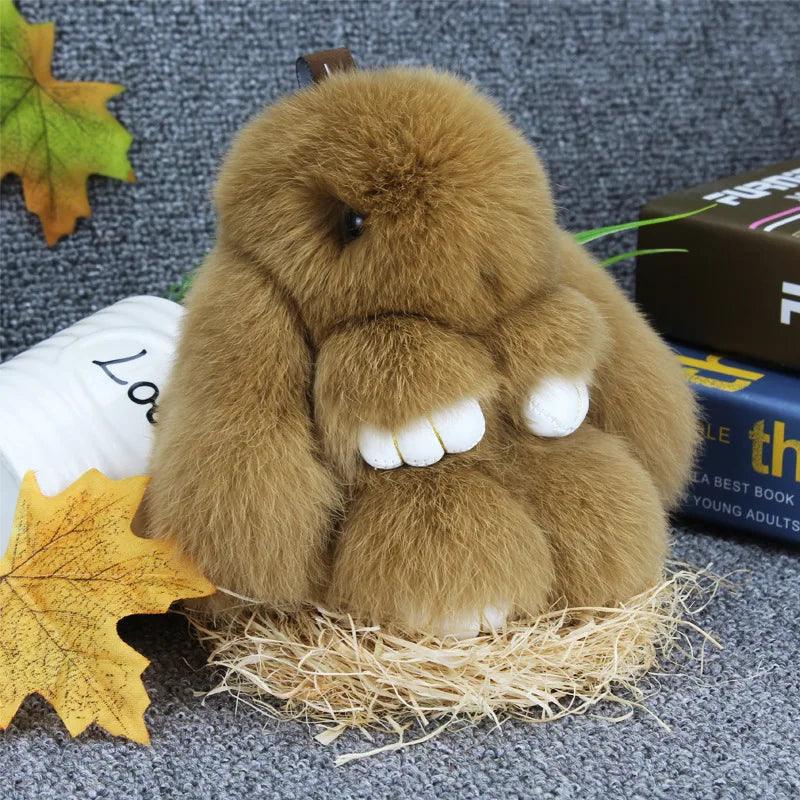 Cute Pluff Bunny Keychain