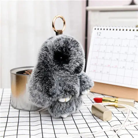 Cute Pluff Bunny Keychain