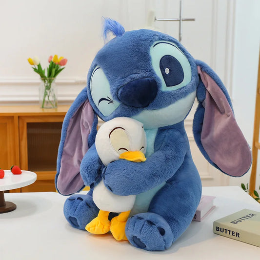 Stitch and Donald Duck Hug Plush Toys