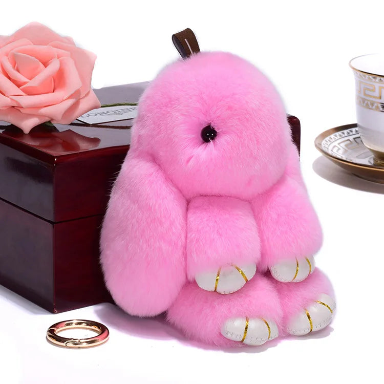 Cute Pluff Bunny Keychain